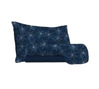 Set Lenzuola 1 Piazza e Mezzo con Stampa Sopra Sotto e Federe Fireworks