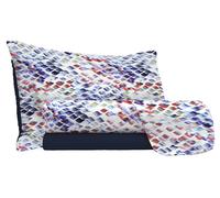 Set Lenzuola 1 Piazza e Mezzo con Stampa Sopra Sotto e Federe Lena