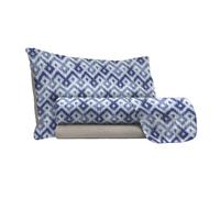 Set Lenzuola 1 Piazza e Mezzo con Stampa Sopra Sotto e Federe Rombi