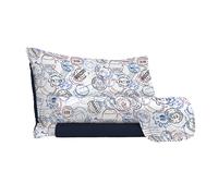 Set Lenzuola 1 Piazza e Mezzo Sopra Sotto e Federe in Microfibra Travel Life