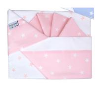 Set Lenzuola Andy & Helen per Carrozzina Fantasia F1 3 pz Rosa