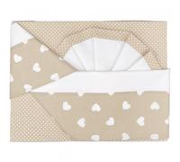 Set Lenzuola Andy & Helen per Maxi Culla Ricamato F3 3 pz Baby Prestige Beige