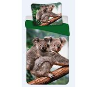 Set Lenzuola Con Koala 135 X 200 CM 80 X 80 CM 100% IN Cotone
