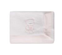 Set lenzuola Coralina 100% per culle/letto da 70 x 140 cm. Caldo, ipermorbido, ipoallergenico. Include lenzuolo con angoli, lenzuolo di sopra e federa. (Teddy Rosa)