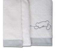 Set lenzuola Coralina 100% per culle/letto da 70 x 140 cm. Caldo, ipermorbido, ipoallergenico. Include lenzuolo con angoli, lenzuolo di sopra e federa. (Sweet Bear)