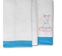 Set lenzuola Coralina 100% per culle/letto da 70 x 140 cm. Caldo, ipermorbido, ipoallergenico. Include lenzuolo con angoli, lenzuolo di sopra e federa. (Zebra pazza)