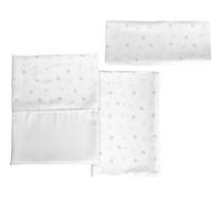 Chicco Set di Lenzuola in Fibra di Bambù, 1 Lenzuolo Superiore, 1 Lenzuolo con Angoli, 1 Federa, Compatibili con Materassi 58x110 cm, Compatibili con culla Next2Me Forever, Fantasia con foglioline