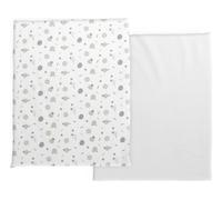 Chicco Set lenzuola culla Next2Me Forever 100% cotone morbido originale Confetti confezione 2