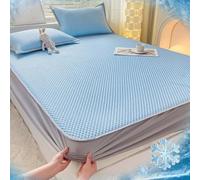 Set Lenzuola Estive In Tessuto Ice Silk Effetto Fresco, Per Full Size