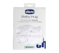 Set Lenzuola Inferiore e Superiore in Bambù per Baby Hug Foliace