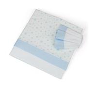 Set lenzuola lettino completo 3 pz STELLINE Azzurro L2006AZ