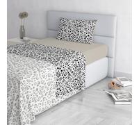 Set Lenzuola Letto Fashion, Made in Italy- Completo Letto in Morbida Microfibra, Lenzuolo Sotto con Angoli, Telo Sopra 150x270 e Federa con Patella Interna, Singolo, Ingrid