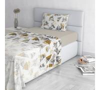 Italian Bed Linen FASHION Completo Letto made in italy, microfibra, Urban Giallo, Singolo