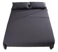Set Lenzuola Letto Singolo 90x200cm 3pz Set Completo Lenzuolo Letto Piatto, Coprimaterasso con Angoli e Federa 50x80 in Morbida Microfibra Spazzolata Anti-Acaro e Ipoallergenica Lavabile in Lavatrice