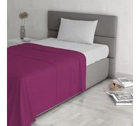 Set Lenzuola Letto Singolo Cotone Trendy Chic, lavorato in Italia - Completo Letto, Lenzuolo Sotto con Angoli, Lenzuolo 90x200cm e Federa, Fucsia