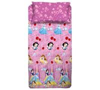 COMPLETO LENZUOLA DISNEY PRINCIPESSE ROSA/LILLA 1 PIAZZA/SINGOLO 100% COTONE