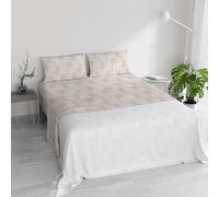 Set Lenzuola Matrimoniali Cotone River, lavorato in Italia - Completo Letto, Lenzuolo Sotto con Angoli, Telo Sopra 240x300cm e 2 Federe con Patella Interna (Matrimoniale, kura)