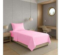 Set Lenzuola matrimoniali e Singole in Microfibra (Rosa, Singolo)