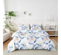 Set Lenzuola Matrimoniali in Microfibre 180x190/200cm, Completo Lenzuola Letto con 2 Federe 50x80 in Stampa, Lenzuola Sopra e Lenzuolo con Angoli, Comfort e Morbidezza, Orchidea Canzone Floreale