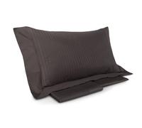 Set Lenzuola Matrimoniali Sopra Sotto e Federe Tinta Unita Mitera Rubino Cioccolato