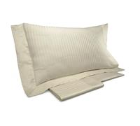 Set Lenzuola Matrimoniali Sopra Sotto e Federe Tinta Unita Mitera Rubino Sabbia