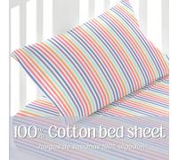 Set lenzuola per culla 100% cotone, set completo di biancheria per culla, include lenzuolo con angoli, lenzuolo piano e federa, morbido e confortevole per il riposo del bambino - ✅Consegna in 3-5 gior