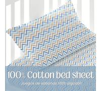 Set lenzuola per culla 100% cotone, set completo di biancheria per culla, include lenzuolo con angoli, lenzuolo piano e federa, morbido e confortevole per il riposo del bambino - ✅Consegna in 3-5 gior