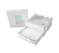 Set Lenzuola per Culla Carrozzino + Copertina Cotone Piquet Mio Piccolo Mum & Dad Grigio