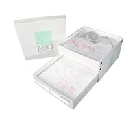 Set Lenzuola per Culla Carrozzino + Copertina Cotone Piquet Mio Piccolo Mum & Dad Rosa - 3 Pezzi - Lenzuola, Federa, Copertina e Scatola Regalo - Rosa - Unisex - Culla