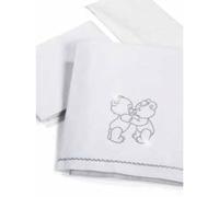 Set lenzuola per Lettino 3 pz Billo e Pallina Smack Bianco