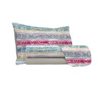 Set Lenzuola Singolo con Stampa Sopra Sotto e Federe Love Lines