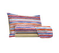 Set Lenzuola Singolo con Stampa Sopra Sotto e Federe Strisce