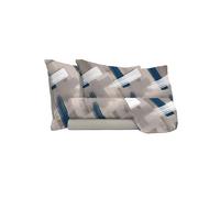 Set lenzuola stampa sopra Sotto e Federe Pennellate Matrimoniale/