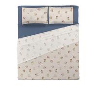 Set Lenzuola Thun Gnomes Letto Matrimoniale Unisex Cotone Blu