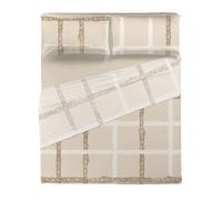 Set Lenzuola Thun Treccia Letto Matrimoniale Unisex Cotone Beige