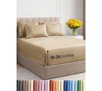 Set lenzuola XL extra profonde per gemelli - Lenzuola traspiranti e rinfrescanti da 4 pezzi - Set lenzuola di lusso per hotel - Vestibilit facil