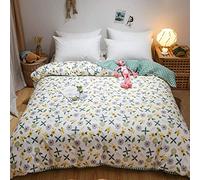 Set Lenzuolo al 100% Covere Copripiumino Cotone Copertina Trapunta Singola coprifera dei trapunti Doppia Regina per di Copertura da Letto- Jiang NAN_200x200cm (LV ye Shen QIN 220x240cm)