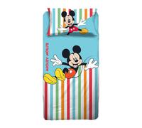 DISNEY COMPLETO LETTO TOPOLINO SINGOLO 100% COTONE