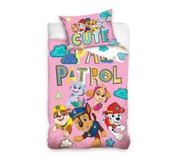 Set lettino culla copripiumino + federa ufficiale Paw Patrol 100% cotone 4390