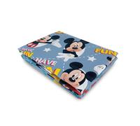 Set letto 3pz copripiumino Disney Mickey Mouse in cotone 160x270cm + federa 4025