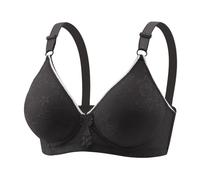 Set letto Cars Womens No Underwire Braccio Plus Size Comfort Soft Braccio Supportive Bralettes Cute Breathable Wireless Bra Canotta Scollo, Le Noir, 36B