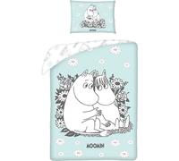 Set Letto COPRIPIUMINO Bambino MOOMIN MUMIN 100x135cm Cotone Originale HALANTEX