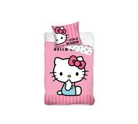 Set Letto Hello Kitty Singolo Copripiumino + Federa Euro Dimensione Reversibile