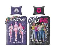 Set Letto K-POP Demon Hunters - Copripiumino 140x200cm con federa 70x90cm - Microfibra - Multicolore