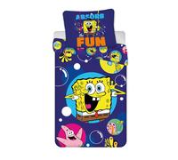 Set letto singolo 1 copripiumino e 1 federa SpongeBob Absorb the fun 100% cotone