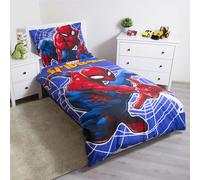 Set Letto Singolo Spiderman Glowing Effect - Copripiumino e Federa 100% Cotone