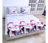 Set Letto Una Piazza e Mezzo Flower Copripiumino 200x220 2x Federa Cotton World