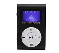 Set Lettore MP3, Mini Lettore Musicale MP3 Portatile Sport BackClip MP3 con Schermo LCD, Lettore Musicale Digitale Portatile HiFi Sound Supporto Fino a 32GB TF (BLACK)