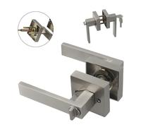 Set leva per porta privacy quadrata con serratura e chiave per migliorare sicure