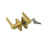 Set leva per porta privacy quadrata con serratura e chiave per migliorare sicure